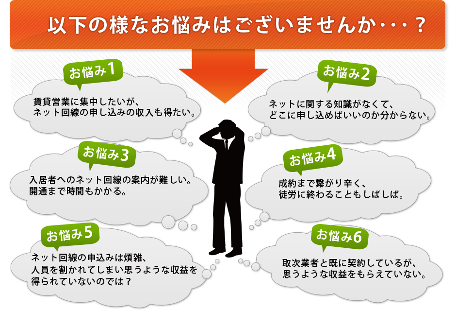 以下の様なお悩みはございませんか･･･？
